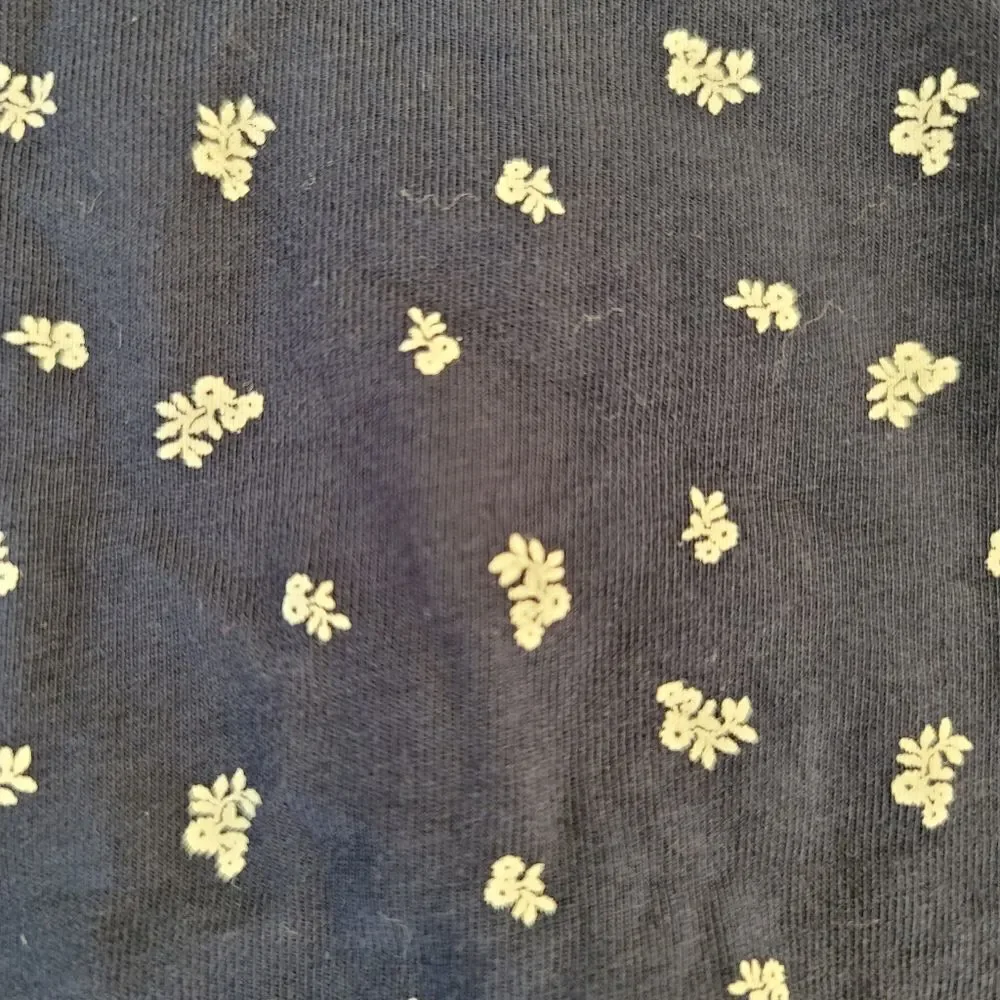 H&M girls youth 14 year navy blue floral mini skirt pull on casual summer